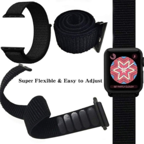 NEW RED Strap Loop Band FOR Apple Watch - Picture 2 of 4